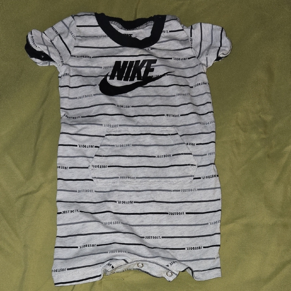 Nike Sz 9 Months Short Romper One Pc